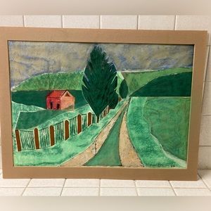 Original signed pastel landscape